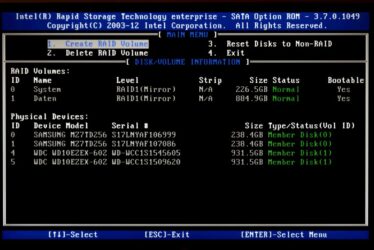 Intel Rapid Storage Technology RAID – BIOS Einstellungen – So geht’s