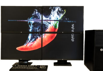 Daisy Chaining – Mosaik (1 Bild auf 4 Monitore) via Display Port